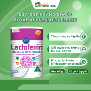 Sữa Royal Ausnz Lactoferrin Hồng 100g (0M+)
