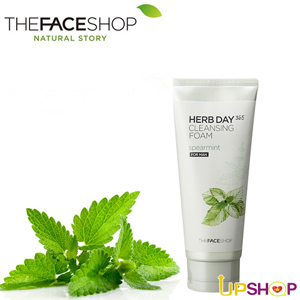 Sữa rửa mặt bạc hà The Face Shop Herb Day 365 Cleansing Foam spearmint 170ml