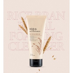 Sữa rửa mặt cám gạo trắng da TFS Rice Water Bright Rice Bran Cleansing Foam