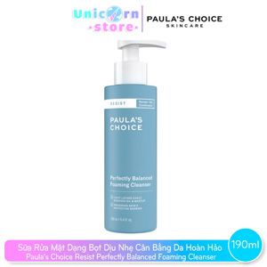 Sữa rửa mặt cân bằng da hoàn hảo Paula's Choice Resist Perfectly Balanced Foaming Cleanser 190ml