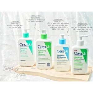 Sữa rửa mặt CeraVe Foaming Facial Cleanser For Normal To Oily Skin - 355ml, Sữa rửa mặt dành cho da thường, da dầu