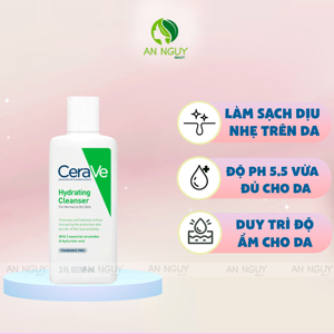 Sữa rửa mặt Cerave Hydrating Cleanser For Normal To Dry Skin - Sữa rửa mặt dành cho da khô