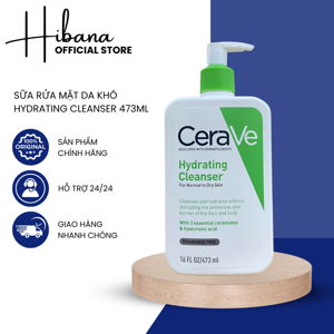 Sữa rửa mặt Cerave Hydrating Cleanser For Normal To Dry Skin - Sữa rửa mặt dành cho da khô