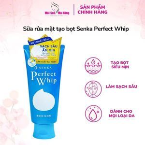 Sữa rửa mặt chiết xuất tơ tằm trắng Senka Perfect Whip 120g