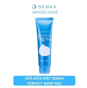 Sữa rửa mặt chiết xuất tơ tằm trắng Senka Perfect Whip 40g