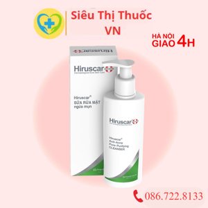 Sữa rửa mặt cho da mụn Hiruscar Anti-Acne Cleanser