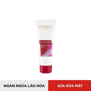 Sữa rửa mặt chống lão hóa Loreal Revitalift Milky Foam 100ml