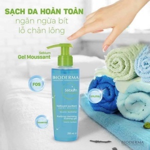 Sữa Rửa Mặt Dạng Gel Bioderma Sebium Purifying Cleansing Foaming Gel 200ml