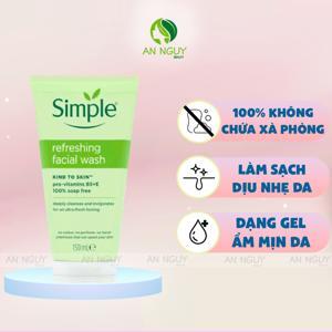 Sữa rữa mặt dạng gel - Simple Kind To Skin Refreshing Facial Wash Gel