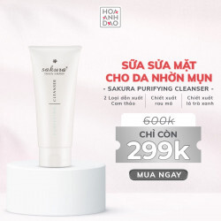 Sữa rửa mặt dành cho da dầu, da mụn Sakura 100ml
