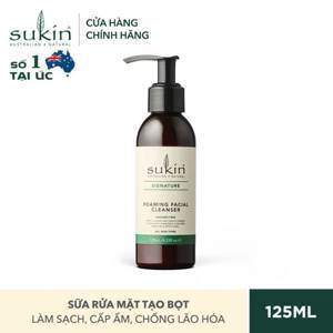 Sữa rửa mặt dành cho da hỗn hợp Sukin Foaming Facial Cleanser 125ml