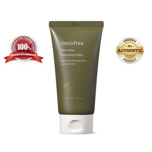 Sữa rửa mặt dưỡng ẩm chuyên sâu Olive Real Cleansing Foam Innisfree 150ml