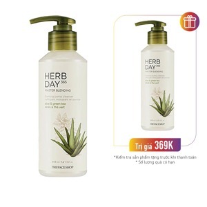 Sữa rửa mặt dưỡng ẩm Herb Day 365 Master Blending Liquid Foam Aloe & Greentea (215ml)