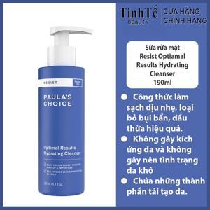 Sữa rửa mặt dưỡng ẩm hiệu quả tối ưu Paula's Choice Resist Optimal Results Hydrating Cleanser 190ml
