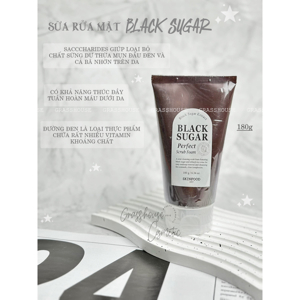 Sữa rửa mặt đường đen có hạt Black Sugar Scrub Foam Skinfood