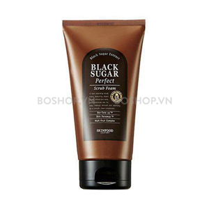 Sữa rửa mặt đường đen có hạt Black Sugar Scrub Foam Skinfood