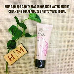 Sữa rửa mặt gạo Rice Water Bright Cleansing Foam The Face Shop