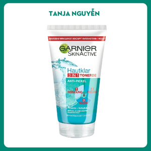 Sữa rửa mặt Garnier Hautklar Tonerde 3 in 1 - 150ml