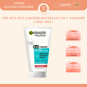 Sữa rửa mặt Garnier Hautklar Tonerde 3 in 1 - 150ml