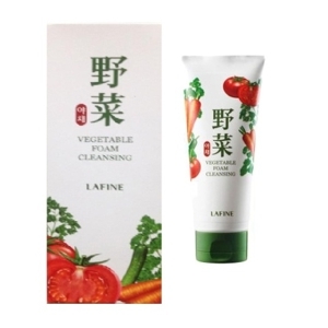 Sữa rửa mặt hoa quả cho da dầu mụn GEO LAMY VG01 Vegetable Deep Cleansing Foam 200ml