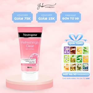 Sữa rửa mặt hương hoa hồng Neutrogena Pink Grapefruit 150ml