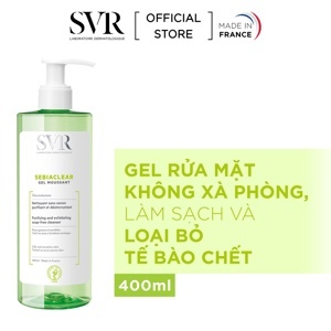 Sữa rửa mặt không chứa xà phòng SVR Sebiaclear Gel Moussant 200ml