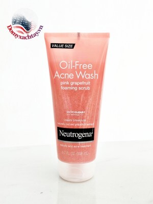 Sữa rửa mặt Neutrogena Oil-Free Acne Wash Pink Grapefruit Foaming Scrub 198ml