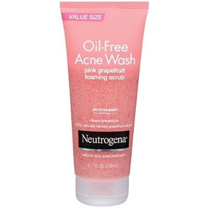 Sữa rửa mặt Neutrogena Oil-Free Acne Wash Pink Grapefruit Foaming Scrub 198ml