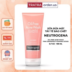 Sữa rửa mặt Neutrogena Oil-Free Acne Wash Pink Grapefruit Foaming Scrub 198ml