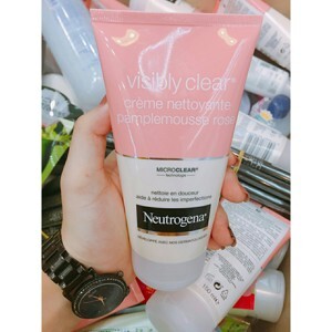 Sữa rửa mặt Neutrogena Visibly Clear Gel Nettoyant Exfoliant Pamplemousse Rose