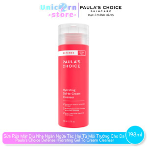 Sữa rửa mặt ngăn ngừa tác hại từ môi trường Paula’s Choice Defense Hydrating Gel to Cream Cleanser 198ml