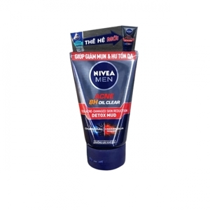 Sữa rửa mặt Nivea Men Anti Acne Oil Control Mud Foam 100g