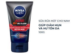 Sữa rửa mặt Nivea Men Anti Acne Oil Control Mud Foam 100g