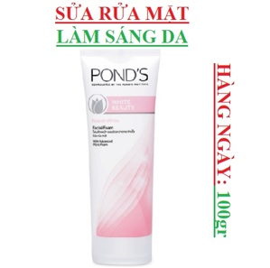 Sữa rửa mặt Pond White Beauty 100g