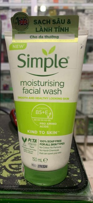 Sữa rửa mặt Simple Moisturising Facial Wash 150ml