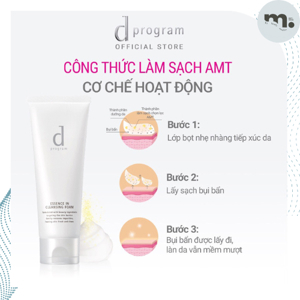 Sữa Rửa Mặt Tạo Bọt D Program Essence In Cleansing Foam Dưỡng Da 120g