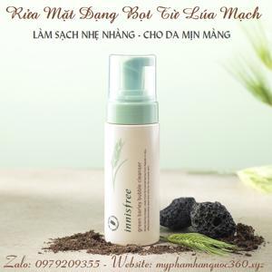 Sữa rửa mặt tạo bọt Innisfree Green Barley Bubble