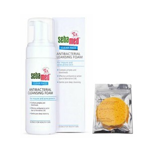 Sữa rửa mặt tạo bọt kháng khuẩn, trị mụn Sebamed Clear Face Antibacterial Cleansing Foam pH 5.5 150ml