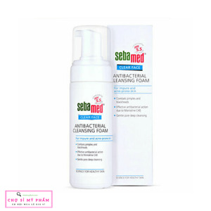 Sữa rửa mặt tạo bọt kháng khuẩn, trị mụn Sebamed Clear Face Antibacterial Cleansing Foam pH 5.5 150ml