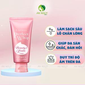 Sữa rửa mặt tạo bọt Senka Perfect Collagen 120g