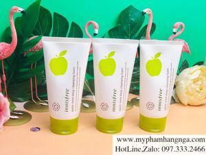 Sữa rửa mặt táo xanh Innisfree Apple Juicy Deep Cleansing Foam