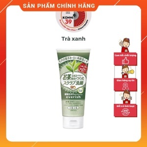 Sữa rửa mặt tẩy da chết trà xanh Everish Utena 135g