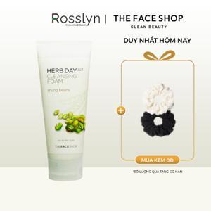 Sữa rửa mặt Thefaceshop Herb Day 365 Master Blending Facial Foaming Cleanser Mung Bean & Mugwort 170Ml