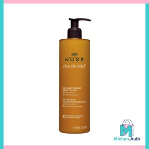 Sữa rửa mặt tinh chất mật ong Nuxe Reve De Miel Rich Cleansing Gel 200ml