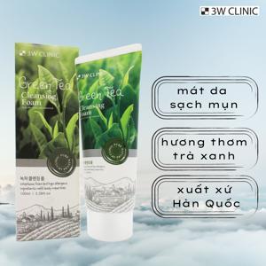 Sữa rửa mặt trà xanh 3W Clinic Green Tea 100ml