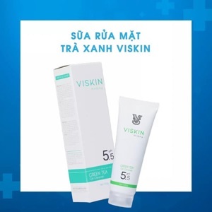 Sữa rửa mặt trà xanh Viskin Green Tea Gel Cleanser 100g