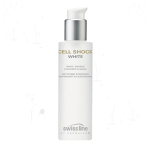 Sữa rửa mặt trắng da Cell Shock White Oxygen Cleanser & Mask Swissline