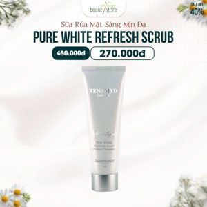 Sữa rửa mặt trắng da Tenamyd Pure White Refresh Scrub Foam Cleanser 120g