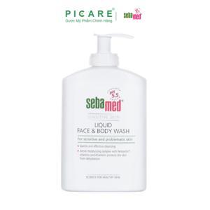 Sữa Rửa Mặt Và Tắm Toàn Thân Cho Da Nhạy Cảm Sebamed Liquid Face  Body Wash SSS01B 300ml