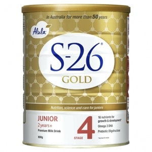 Sữa bột S-26 Gold Junior 4 - hộp 900g (dành cho trẻ trên 2 tuổi)